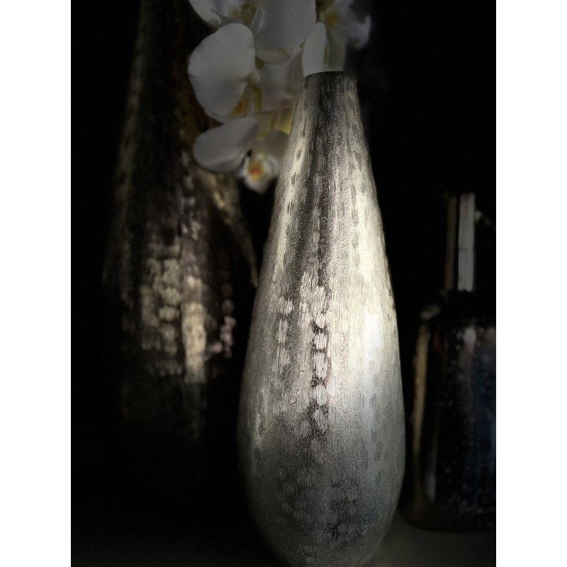 DROP ΒΑΖΟ 13x13x36cm ΑΛΟΥΜΙΝΙΟ ΑΣΗΜΙ