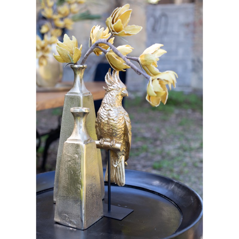 GLORY ΒΑΖΟ 10x10x30cm ΑΛΟΥΜΙΝΙΟ ΧΡΥΣΟ