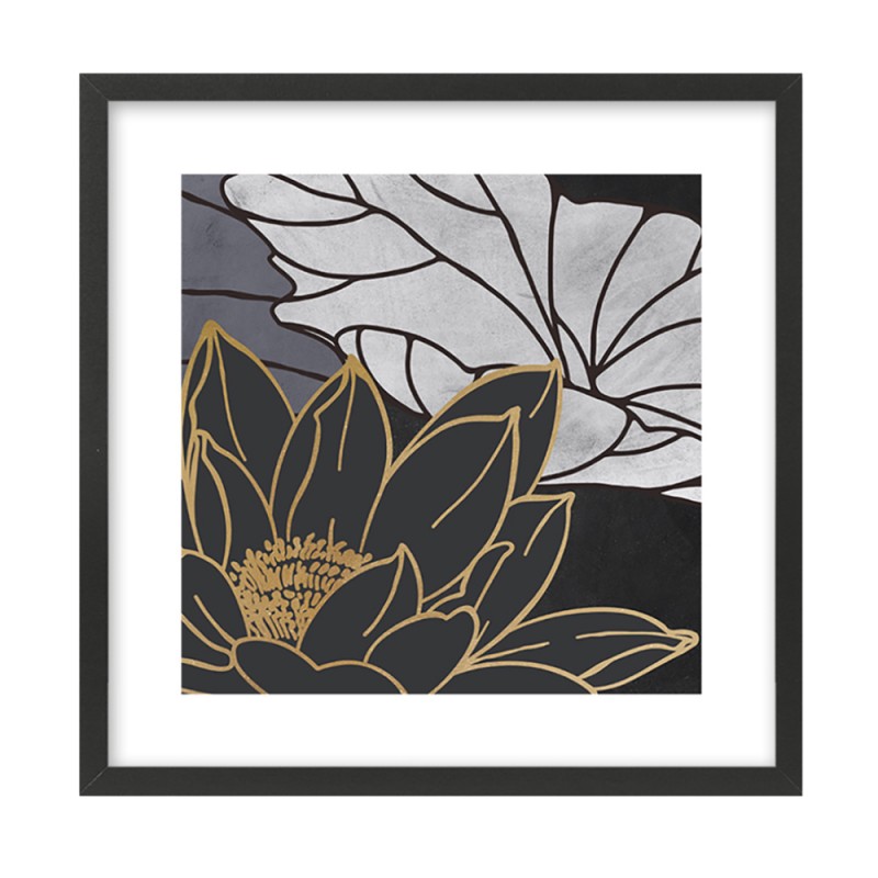 FIGERES ΠΙΝΑΚΑΣ 50x50x2cm MDF ΠΟΛΥΧΡΩΜΟ ΧΑΡΤΙ ΜΑΥΡΟ