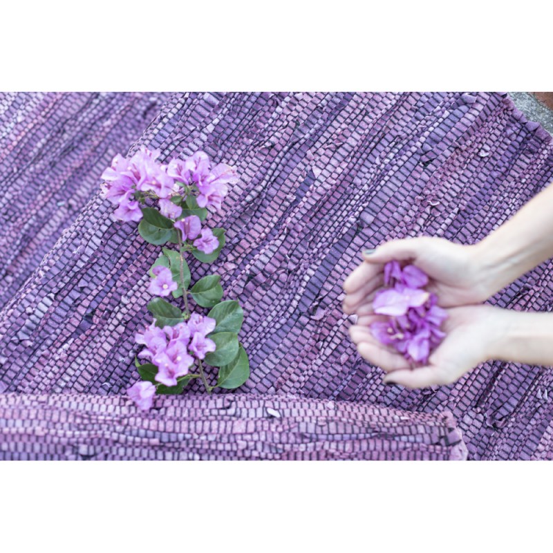 PLUM ΧΑΛΙ ΔΙΑΔΡΟΜΟΥ 70x150cm ΔΕΡΜΑ ΜΩΒ