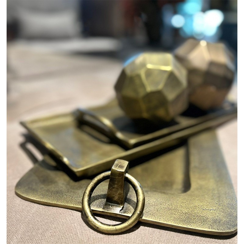 KLIPPE ΔΙΣΚΟΣ ΔΙΑΚΟΣΜΗΣΗΣ 50x25x6cm ΑΛΟΥΜΙΝΙΟ ΧΡΥΣΟ ΑΝΤΙΚΕ