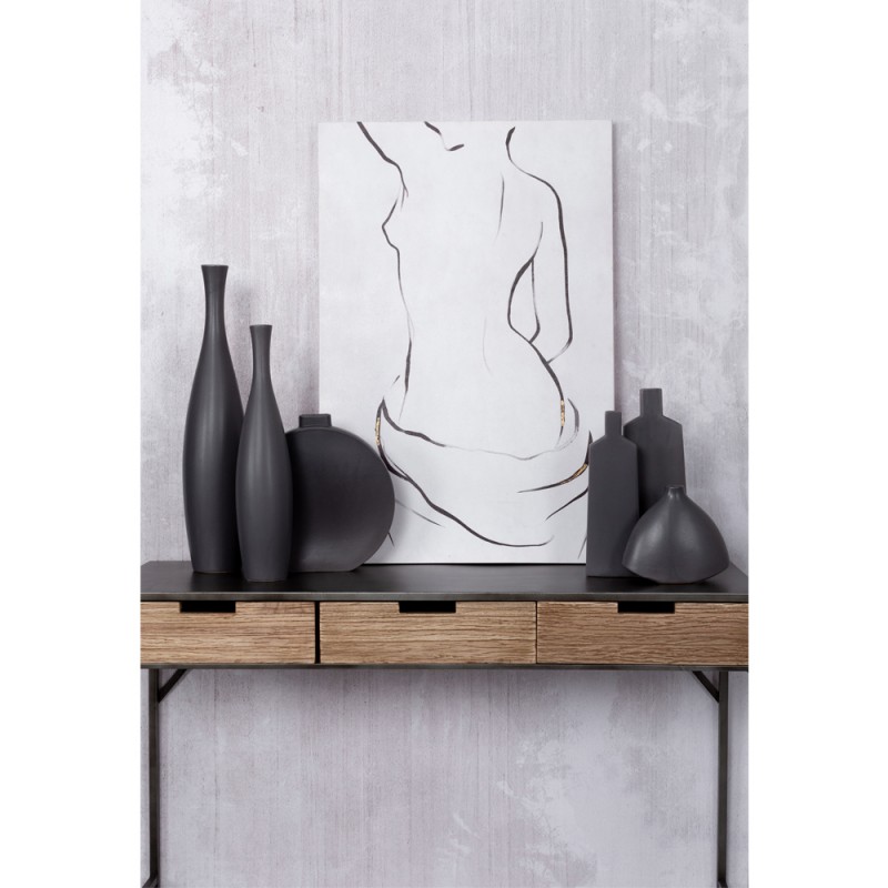 LEI ΒΑΖΟ 14x14x60cm ΚΕΡΑΜΙΚΟ ΑΝΘΡΑΚΙ ΜΑΤ