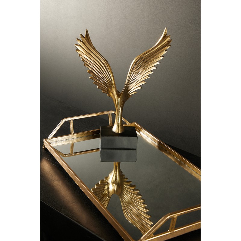 RAY ΔΙΣΚΟΣ ΜΕ ΛΑΒΕΣ SET 2ΤΜΧ 53x30x8cm ΜΕΤΑΛΛΟ ΧΡΥΣΟ ΚΑΘΡΕΠΤΗΣ