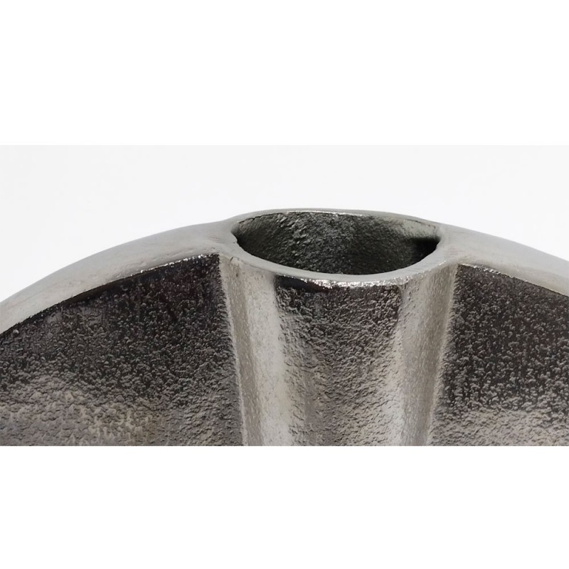 KALIA ΒΑΖΟ 35x10x35cm ΑΛΟΥΜΙΝΙΟ SILVER NICKEL