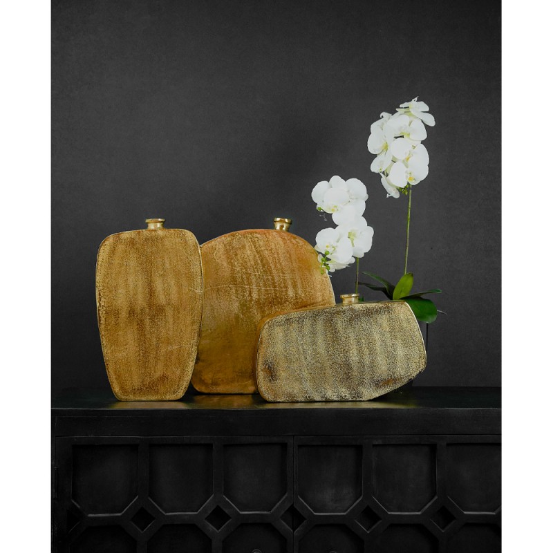 ODEN ΒΑΖΟ 41x7x42cm ΑΛΟΥΜΙΝΙΟ ΧΡΥΣΟ