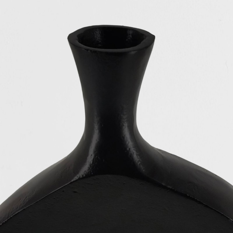 ABSTRACT ΒΑΖΟ 28x5x61cm ΑΛΟΥΜΙΝΙΟ ΜΑΥΡΟ