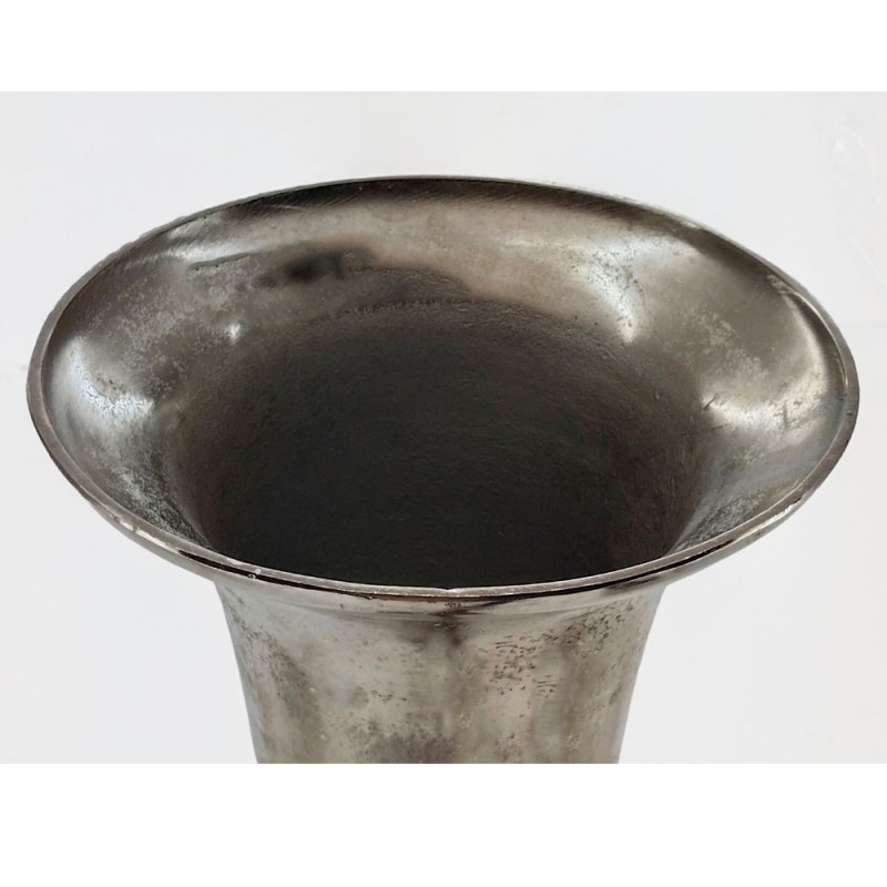 FLORES ΒΑΖΟ 26x26x115cm ΑΛΟΥΜΙΝΙΟ SILVER NICKEL