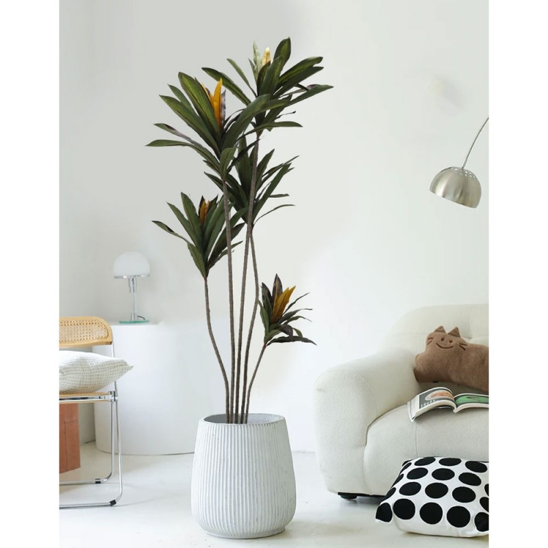 EDGE IRON ΔΕΝΤΡΟ ΤΕΧΝΗΤΟ ΣΕ ΓΛΑΣΤΡΑ 200cm PVC ΠΡΑΣΙΝΟ ΜΑΥΡΟ ΤΣΙΜΕΝΤΟ