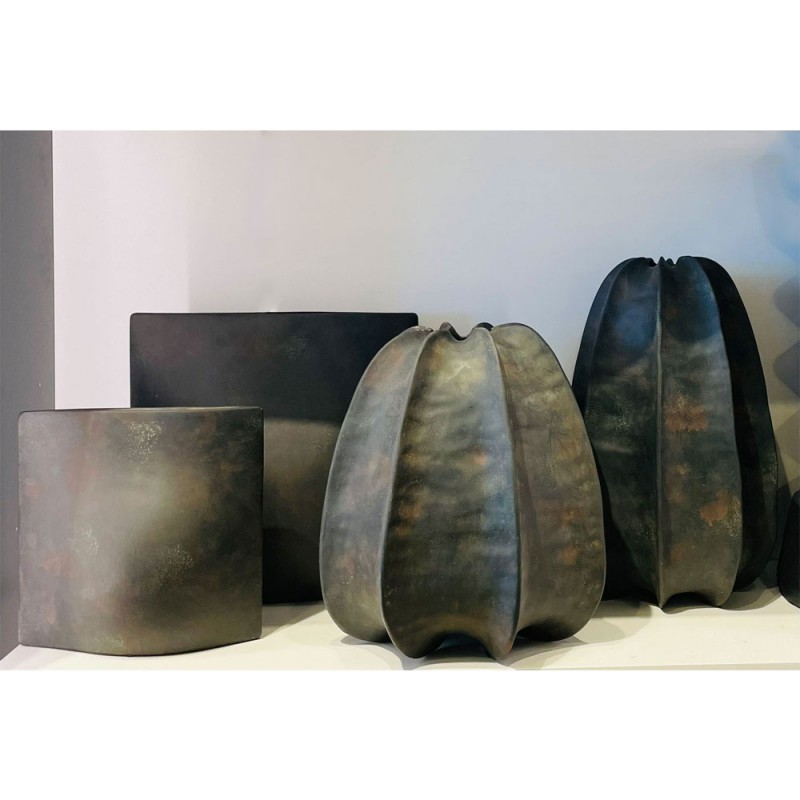 THALIS ΒΑΖΟ 28x28x42cm ΚΕΡΑΜΙΚΟ ΜΑΥΡΟ