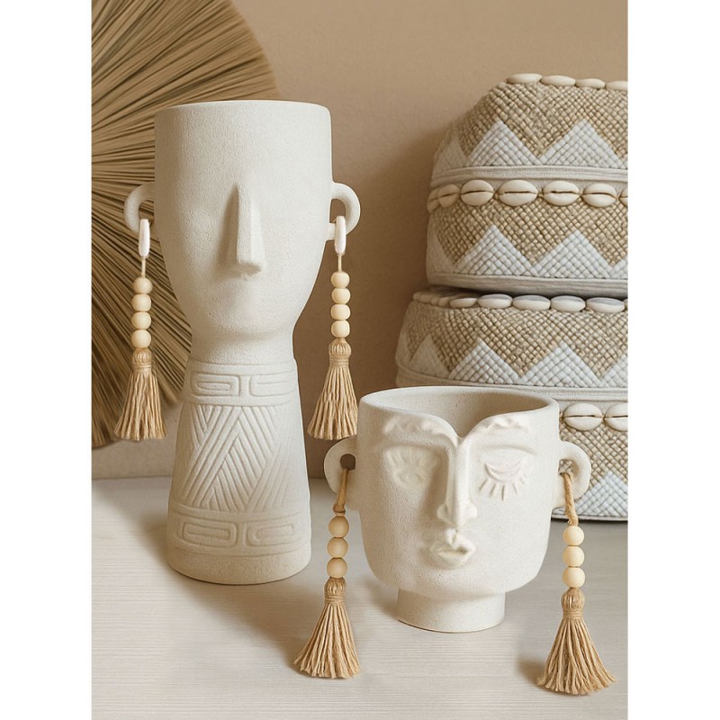 ERIS ΒΑΖΟ 20x17x40cm ΚΕΡΑΜΙΚΟ ΜΠΕΖ