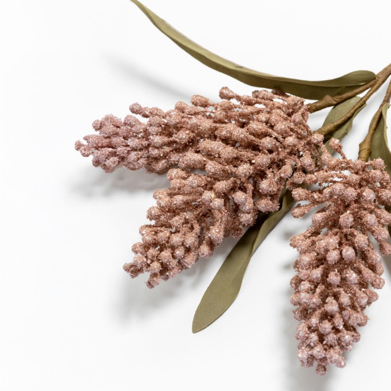 AROMA BLISS ΛΟΥΛΟΥΔΙ ΤΕΧΝΗΤΟ 33cm FOAM ΡΟΖ ΠΡΑΣΙΝΟ PVC