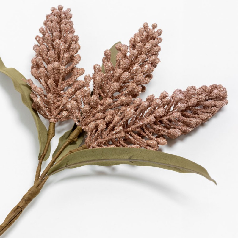 AROMA BLISS ΛΟΥΛΟΥΔΙ ΤΕΧΝΗΤΟ 33cm FOAM ΡΟΖ ΠΡΑΣΙΝΟ PVC