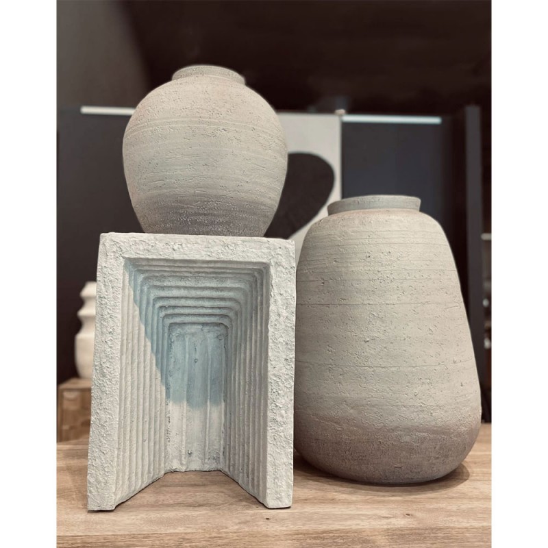 SIKINOS ΒΑΖΟ 43x43x61cm MgO ΜΠΕΖ