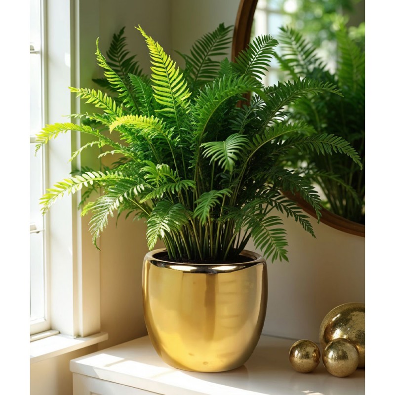 ORO ΒΑΖΟ 28x28x24cm ΚΕΡΑΜΙΚΟ ΧΡΥΣΟ