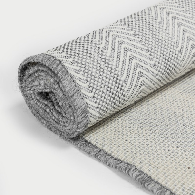 VISHAL ΧΑΛΙ ΕΞΩΤΕΡΙΚΟΥ ΧΩΡΟΥ 200x150cm PP ΓΚΡΙ ΛΕΥΚΟ