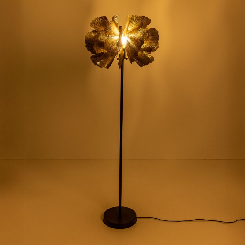 BLOSSOM ΦΩΤΙΣΤΙΚΟ ΕΠΙΔΑΠΕΔΙΟ 49x49x149cm ΜΕΤΑΛΛΟ BROWN GOLD ΜΑΥΡΟ