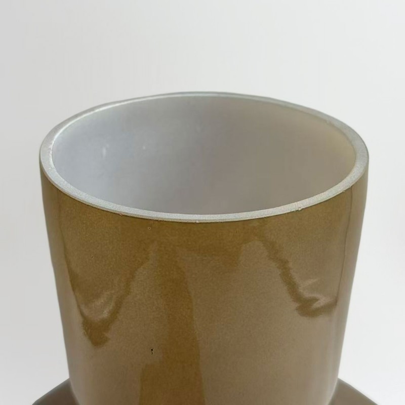 OPAC ΒΑΖΟ 20x20x25cm ΓΥΑΛΙ ΚΑΦΕ ΑΝΟΙΧΤΟ