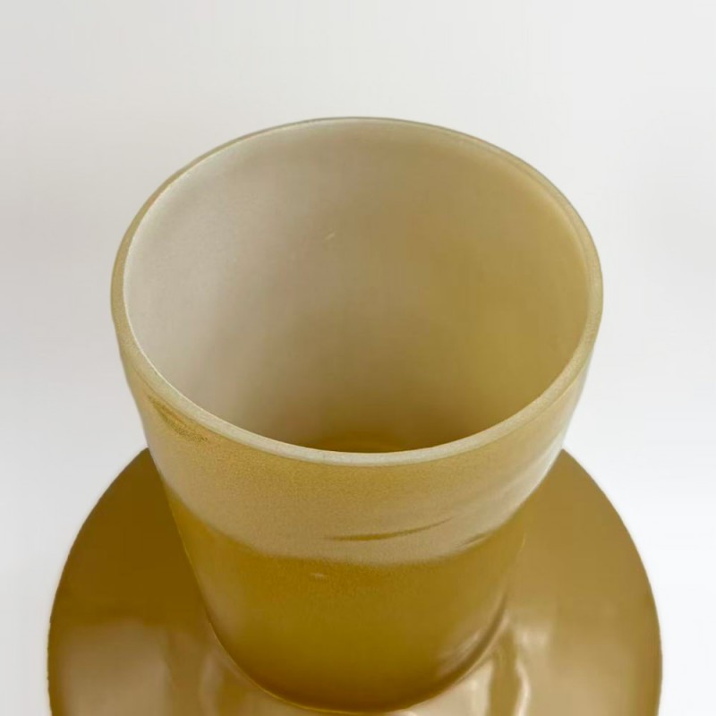 OPAC ΒΑΖΟ 20x20x25cm ΓΥΑΛΙ LIME