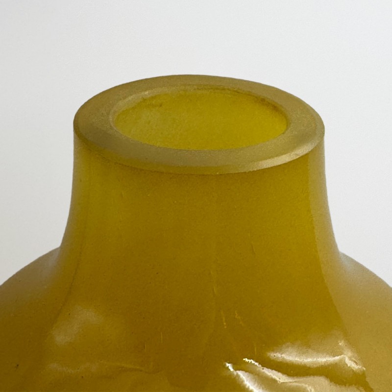 FINO ΒΑΖΟ 12x12x39.5cm ΓΥΑΛΙ CARAMEL