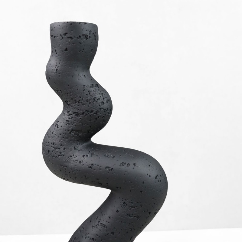 ANGLES I ΚΗΡΟΠΗΓΙΟ ΔΙΑΚΟΣΜΗΤΙΚΟ 10.5x7x23.5cm RESIN ΜΑΥΡΟ