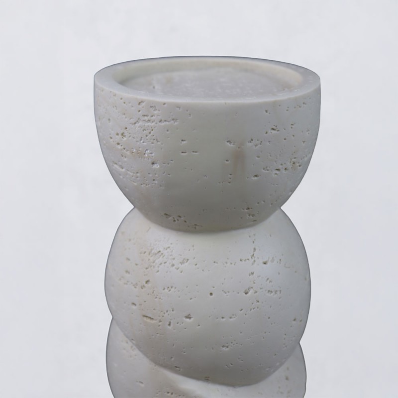 PHAROS II ΚΗΡΟΠΗΓΙΟ ΔΙΑΚΟΣΜΗΤΙΚΟ 10.5x10.5x25cm RESIN ΜΠΕΖ