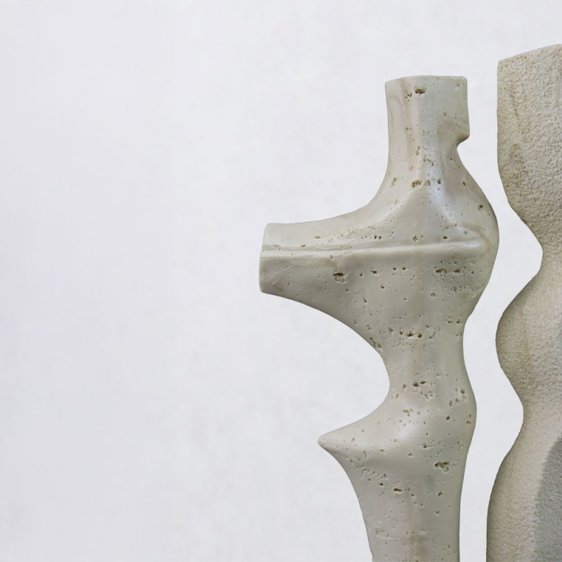 DUET I ΔΙΑΚΟΣΜΗΤΙΚΟ 16x9x31.5cm RESIN ΜΠΕΖ