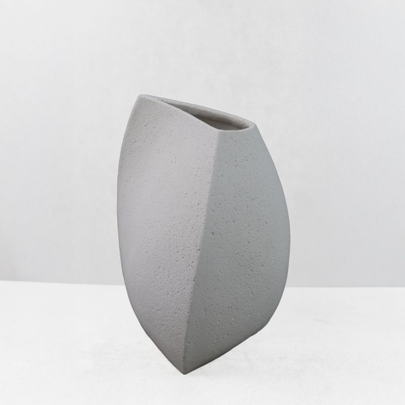 ELYSE II ΒΑΖΟ 20x19x28cm RESIN ΑΣΠΡΟ