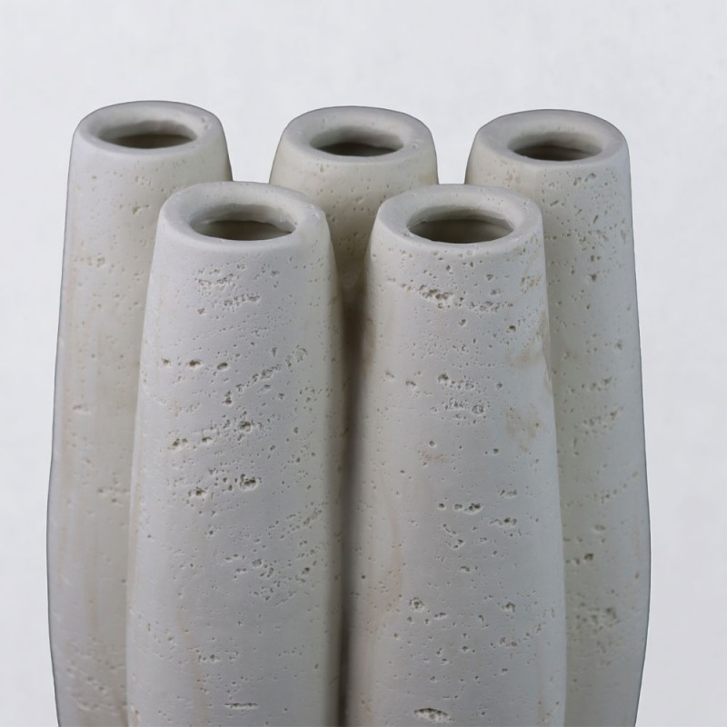 ORIN III ΒΑΖΟ 23x15.5x38cm RESIN ΜΠΕΖ