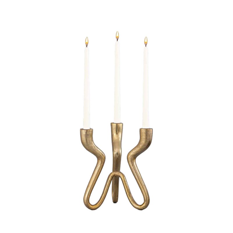 TREPPIEDE ΚΗΡΟΠΗΓΙΟ 21x19x25cm ΑΛΟΥΜΙΝΙΟ ΧΡΥΣΟ