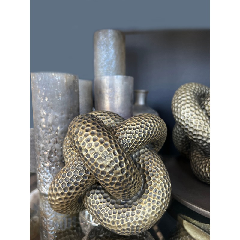 GIRED ΔΙΑΚΟΣΜΗΤΙΚΟ ΚΟΜΠΟΣ 18x18x14cm POLYRESIN ΧΡΥΣΟ ΑΝΤΙΚΕ