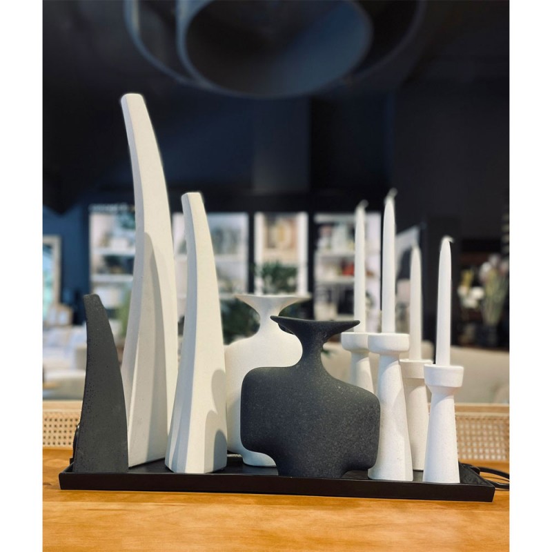 THETIS ΒΑΖΟ 18x8x31cm ΚΕΡΑΜΙΚΟ ΛΕΥΚΟ