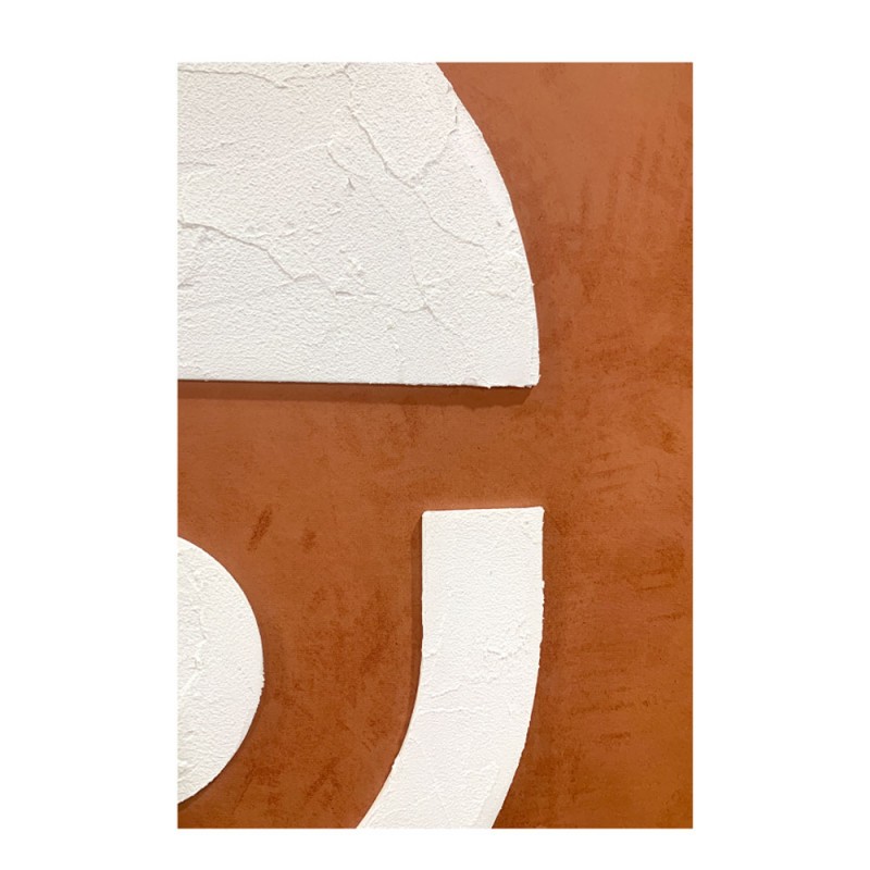 EQUILIBRIUM ΠΙΝΑΚΑΣ ΔΙΑΚΟΣΜΗΤΙΚΟΣ ΜΕ ΚΟΡΝΙΖΑ 82.6x4.3x122.6cm ΚΑΜΒΑΣ ΠΟΡΤΟΚΑΛΙ PS