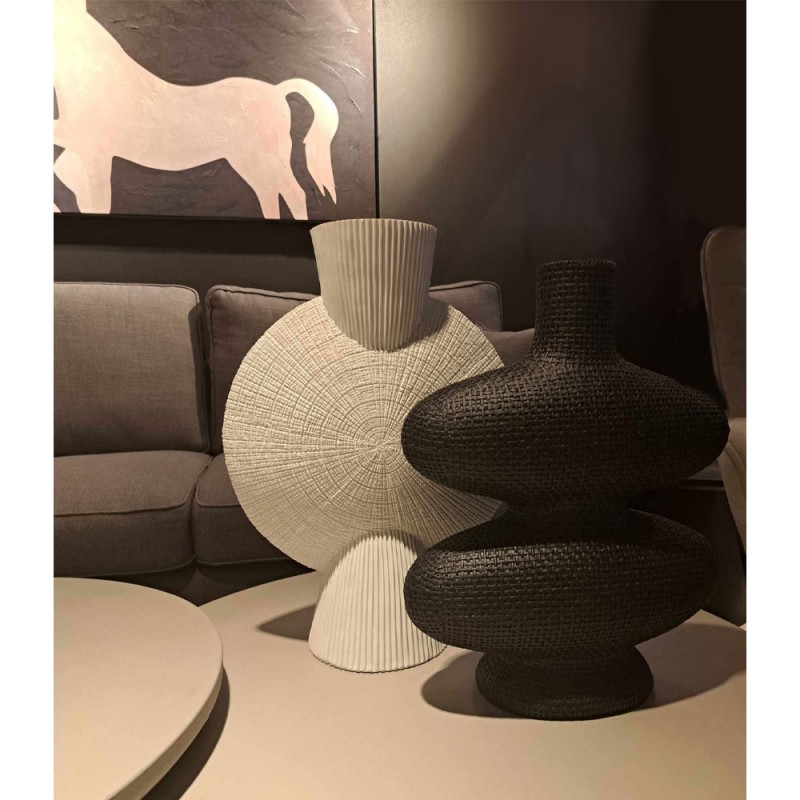 BODIL ΒΑΖΟ 32x16x44cm POLYRESIN ΛΕΥΚΟ