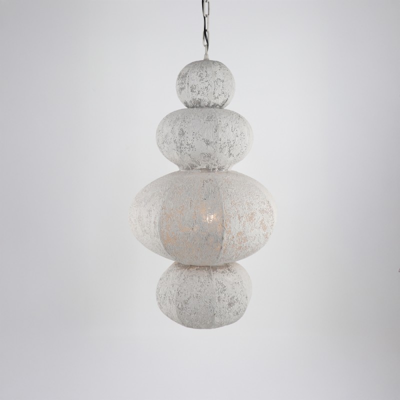 SORA ΦΩΤΙΣΤΙΚΟ ΟΡΟΦΗΣ 40x40x80.5cm ΣΙΔΕΡΟ ΛΕΥΚΟ ΑΝΤΙΚΕ