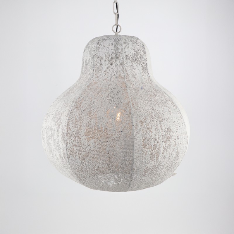 LUCE ΦΩΤΙΣΤΙΚΟ ΟΡΟΦΗΣ 51x51x58cm ΣΙΔΕΡΟ ΛΕΥΚΟ ΑΝΤΙΚΕ