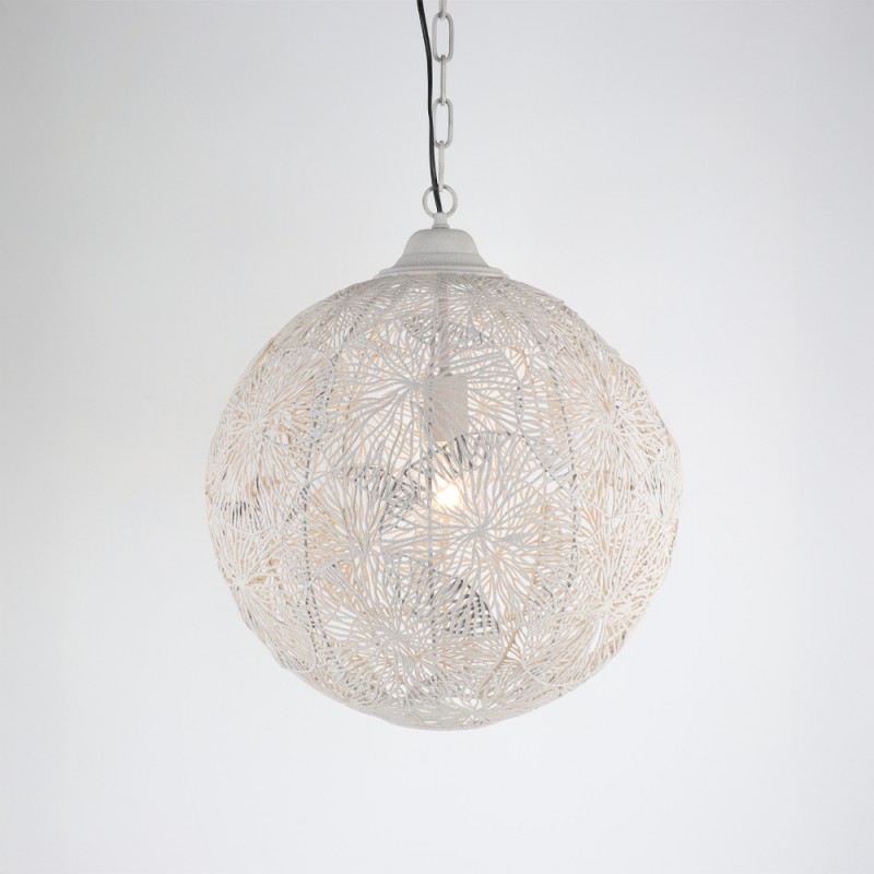 RONDA ΦΩΤΙΣΤΙΚΟ ΟΡΟΦΗΣ 46x46x52cm ΣΙΔΕΡΟ OFF WHITE