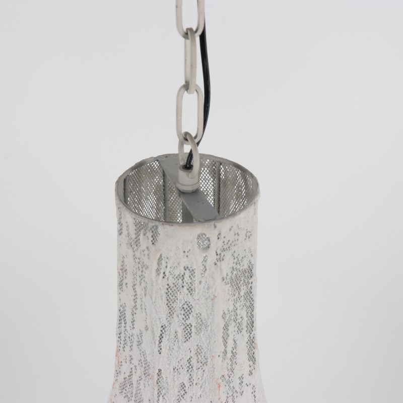 TUBE ΦΩΤΙΣΤΙΚΟ ΟΡΟΦΗΣ 56x56x74cm ΣΙΔΕΡΟ ΛΕΥΚΟ ΑΝΤΙΚΕ