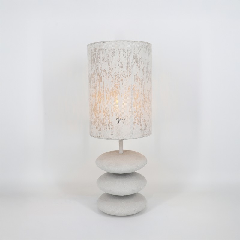 PALE ΦΩΤΙΣΤΙΚΟ ΕΠΙΤΡΑΠΕΖΙΟ 25x25x67cm ΣΙΔΕΡΟ ΛΕΥΚΟ