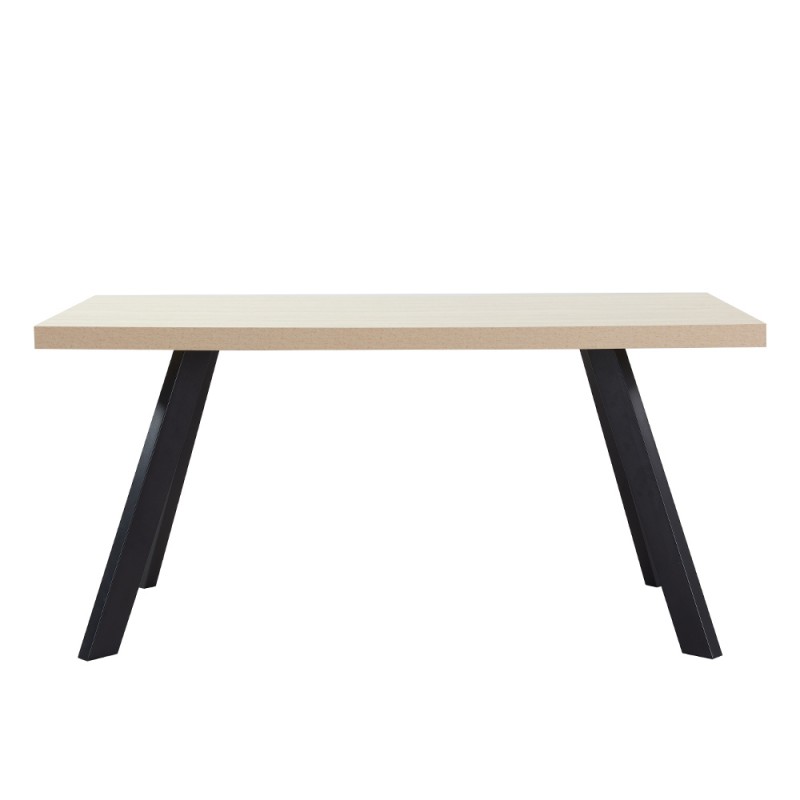 LITHOS ΤΡΑΠΕΖΙ BEIGE ΜΑΥΡΟ 160x80x76cm