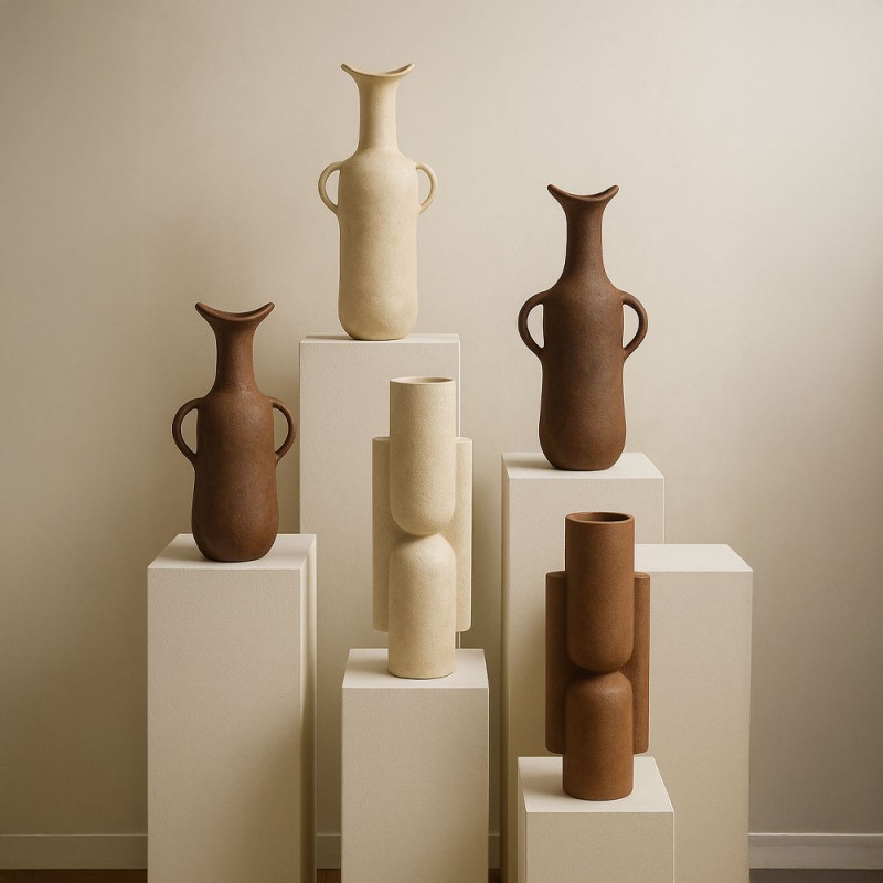 NATHEN ΒΑΖΟ 13x10x36cm ΑΛΟΥΜΙΝΙΟ ΛΕΥΚΟ