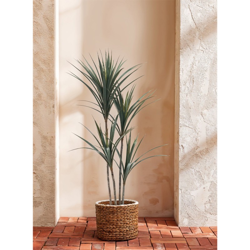YUCCA ΔΕΝΤΡΟ ΤΕΧΝΗΤΟ ΣΕ ΓΛΑΣΤΡΑ 130cm PE ΠΡΑΣΙΝΟ