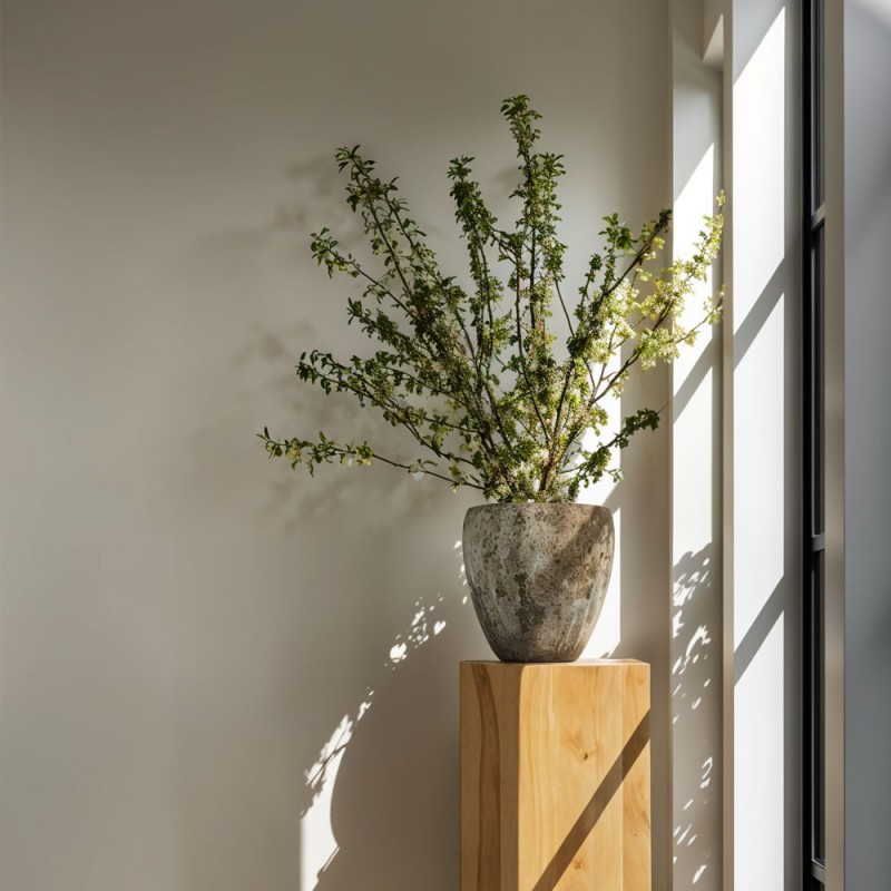 NANGA ΓΛΑΣΤΡΑ ΣΕΤ 3ΤΜΧ 42x42x35cm ΚΕΡΑΜΙΚΟ ΜΠΕΖ ΚΑΦΕ