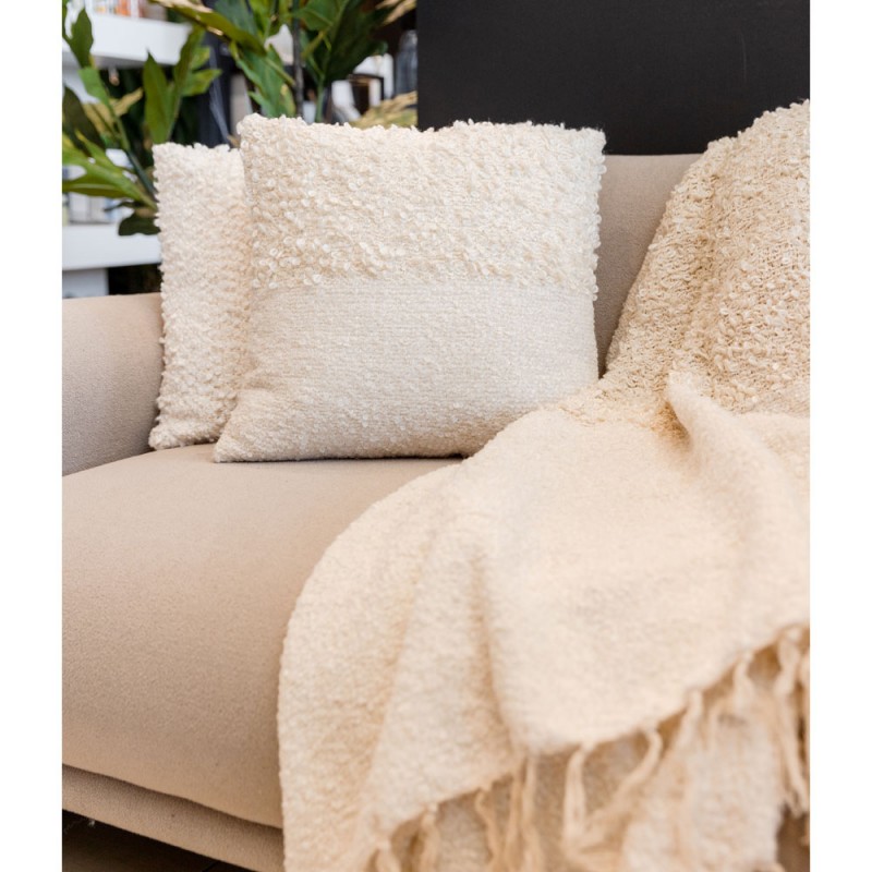 SIMPUL ΡΙΧΤΑΡΙ ΔΙΑΚΟΣΜΗΤΙΚΟ 130x170cm ΥΦΑΣΜΑ ΛΕΥΚΟ ΜΠΕΖ