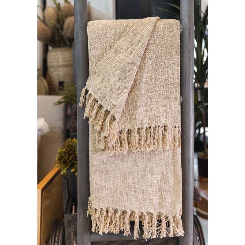 NIHAL ΡΙΧΤΑΡΙ ΔΙΑΚΟΣΜΗΤΙΚΟ 130x170cm ΥΦΑΣΜΑ ΜΠΕΖ