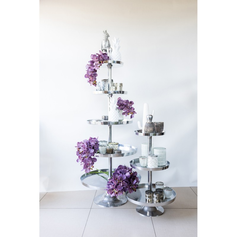 PRESANT ΟΡΝΤΕΒΙΕΡΑ 3 ΕΠΙΠΕΔΑ 44x44x74cm ΑΛΟΥΜΙΝΙΟ ΑΣΗΜΙ