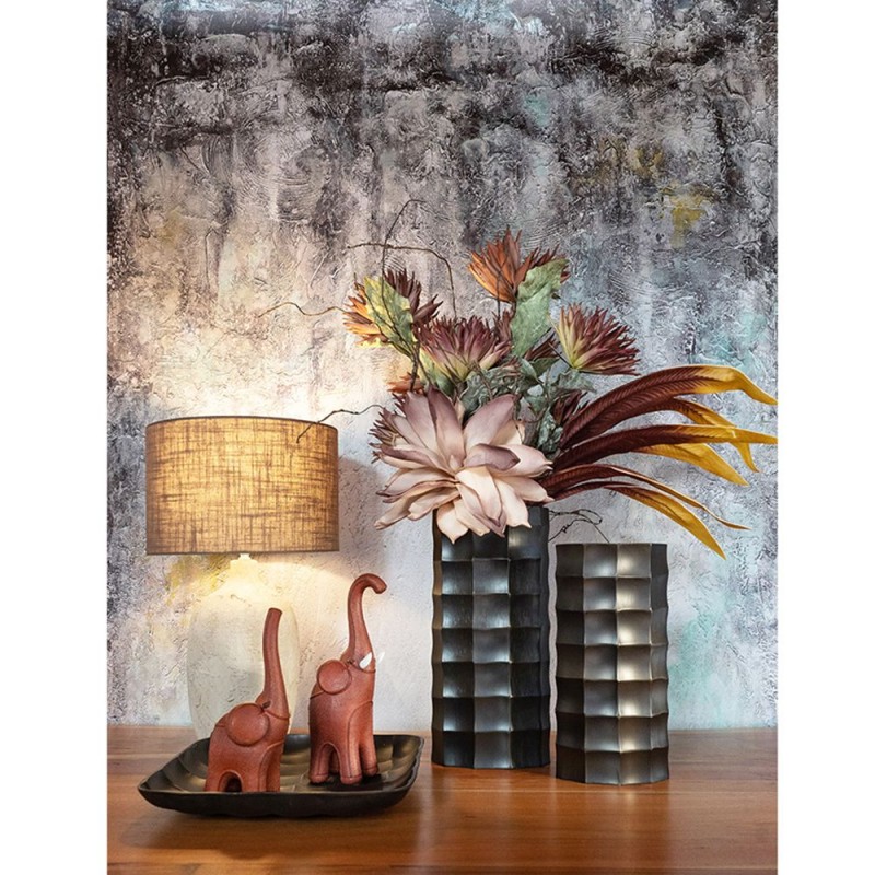 PRISMA ΔΙΣΚΟΣ ΔΙΑΚΟΣΜΗΣΗΣ 37x37x6cm ΑΛΟΥΜΙΝΙΟ ΜΑΥΡΟ