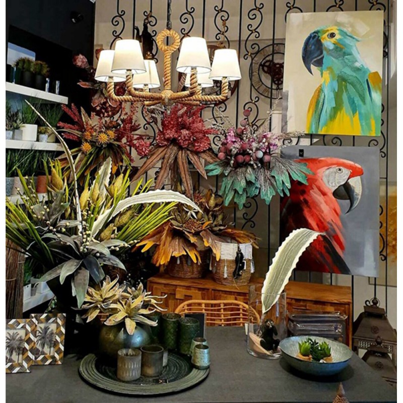 RED PARROT ΠΙΝΑΚΑΣ ΔΙΑΚΟΣΜΗΣΗΣ 76x100x4cm ΚΑΜΒΑΣ ΞΥΛΟ