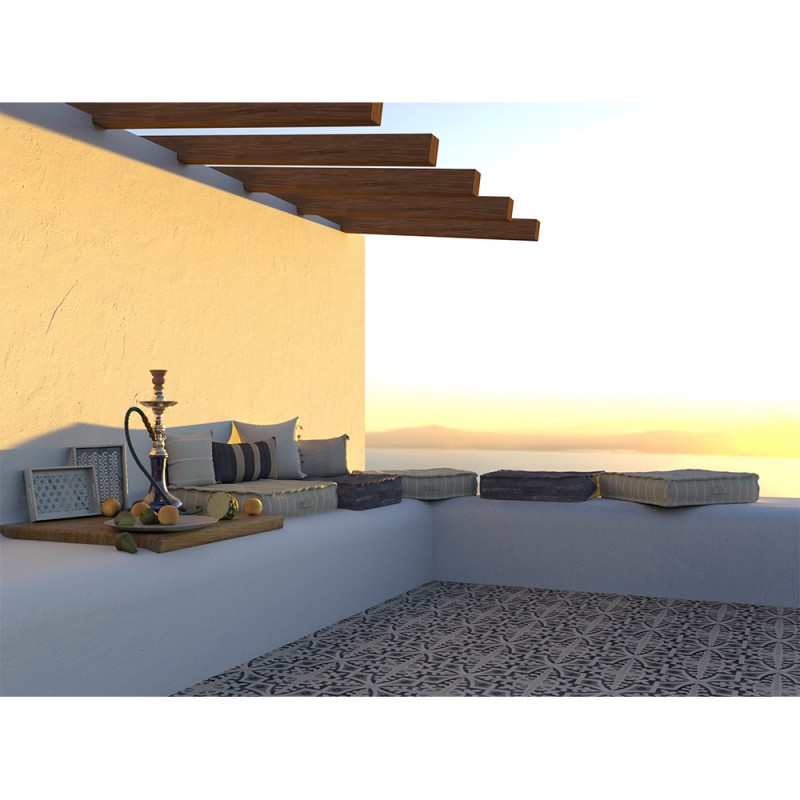 ICICLE ΔΙΣΚΟΣ ΣΕΡΒΙΡΙΣΜΑΤΟΣ 35x25x5cm MDF ΓΚΡΙ ΛΕΥΚΟ ΓΥΑΛΙ