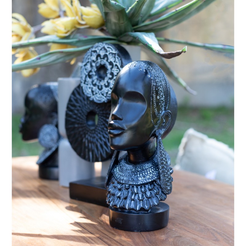 ANAN ΔΙΑΚΟΣΜΗΤΙΚΟ ΦΙΓΟΥΡΑ 16x14x29cm POLYRESIN ΜΑΥΡΟ