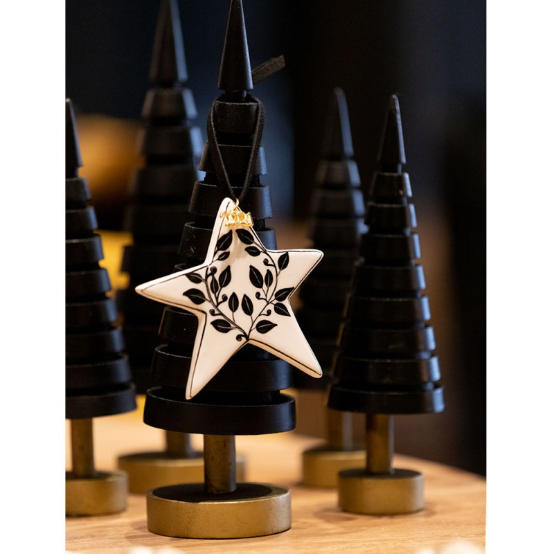 NIGHT ΧΡΙΣΤΟΥΓΕΝΝΙΑΤΙΚΟ ΔΙΑΚΟΣΜΗΤΙΚΟ ΔΕΝΤΡΟ 9x9x29cm MDF ΜΑΥΡΟ